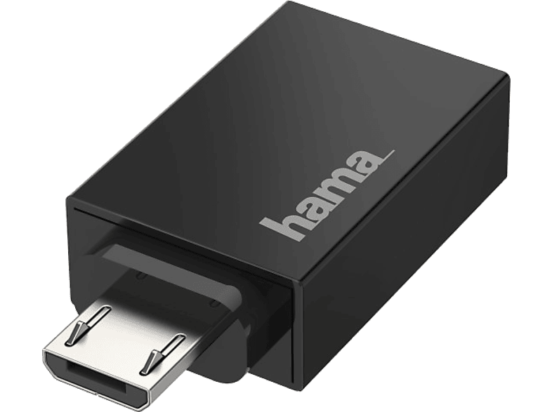 HAMA Micro USB-OTG adapter, fekete (200307)