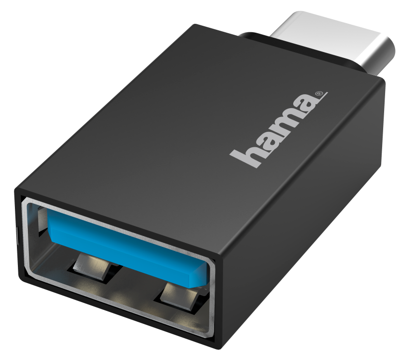 HAMA FIC USB Type-C - A adapter , fekete (200311)