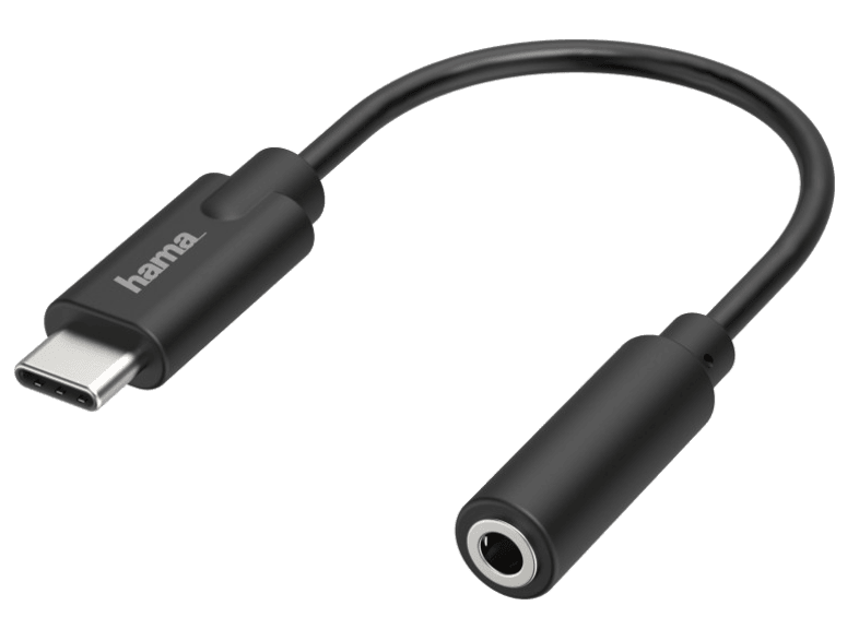 HAMA FIC USB Type C 3 5mm jack adapter fekete 205282