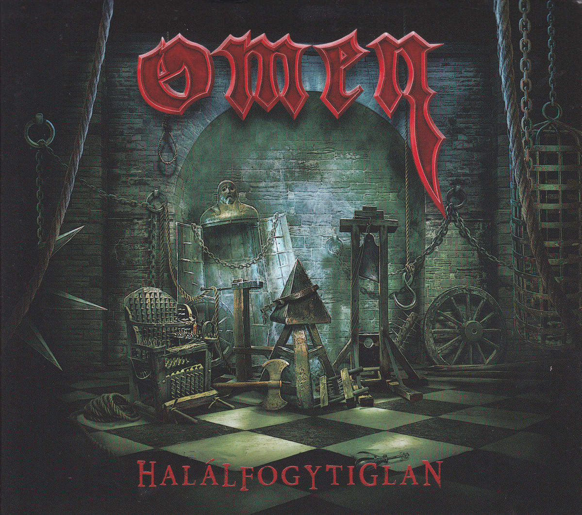 Album borítója gótikus jelenettel. Egy metal zenekar logója felül.