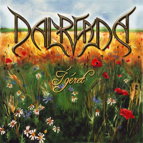 Album borító virágmezővel, arany szöveg: Darreda - Igeret.