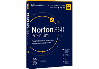 Norton 360 Premium 75GB (1 felhasználó, 10 eszköz, 1 év) (Multiplatform)