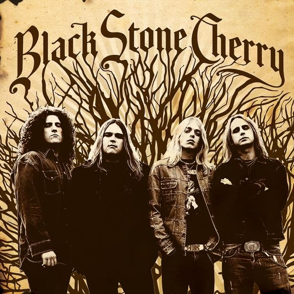 Black Stone Cherry zenekar. A zenekar tagjai egy fa körvonala előtt állnak.