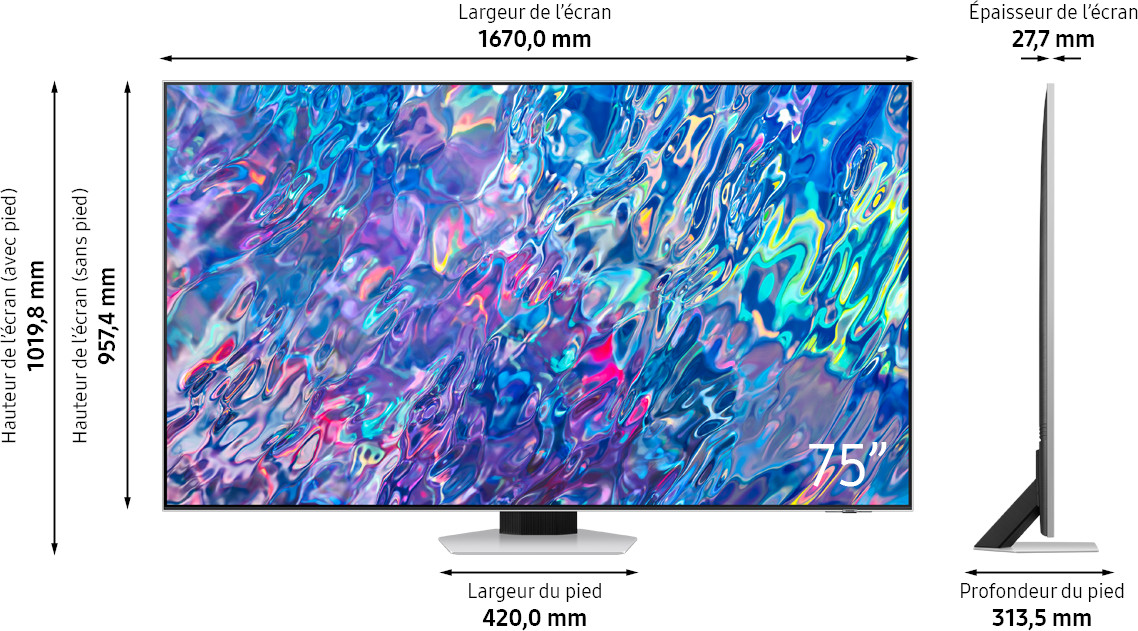 SAMSUNG 75" Neo QLED 4K Smart TV QE75QN85BATXXN - QLED 4K - Neo QLED-tv - 75 inch