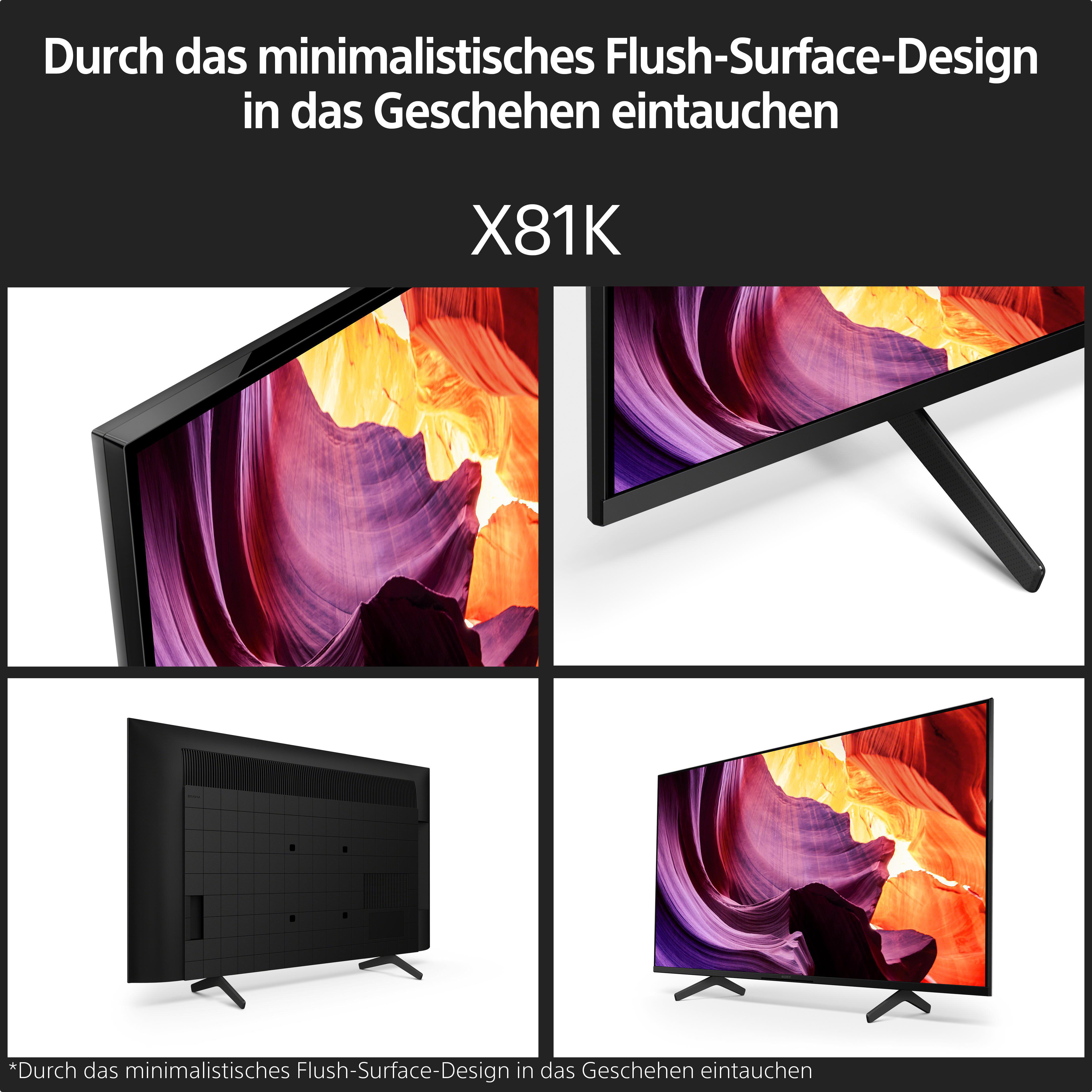 SONY BRAVIA KD-75X81K LED TV (Flat, 75 Zoll / 189 cm, UHD 4K, SMART TV)