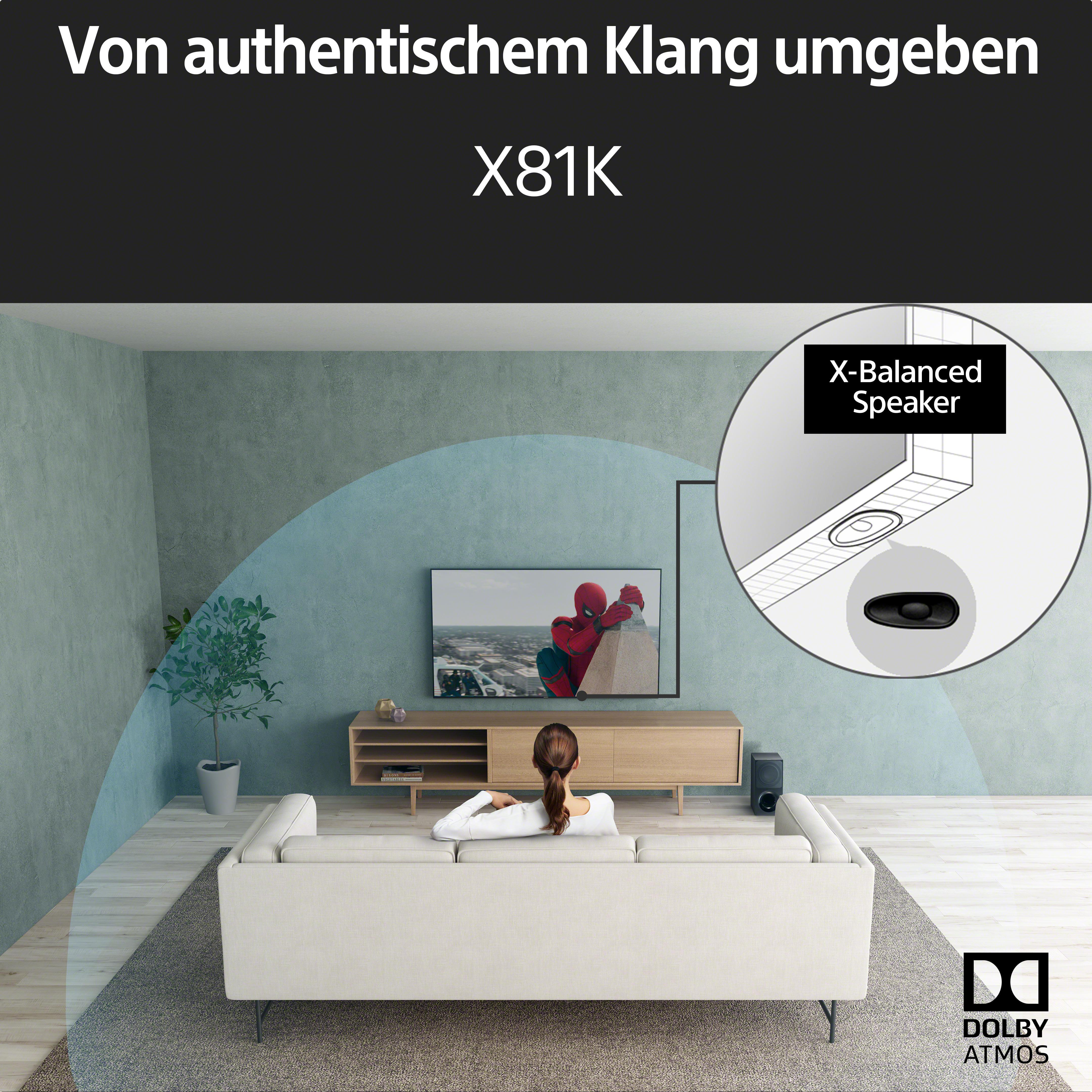 SONY BRAVIA KD-75X81K LED TV (Flat, 75 Zoll / 189 cm, UHD 4K, SMART TV)