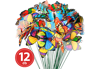 GARDEN OF EDEN 11699 Leszúrható dekor pillangó - többféle - 29 cm - műanyag