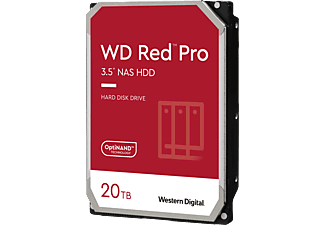 WESTERN DIGITAL WD Red Pro NAS - Disque dur (HDD, 20 TB, Argent/Noir)