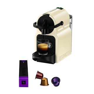 Cafetera de cápsulas - Nespresso® De'Longhi Inissia EN80.CW, 1260 W, 19 bar, 0.7 l, Calentamiento 25 s, Apagado automático, Crema