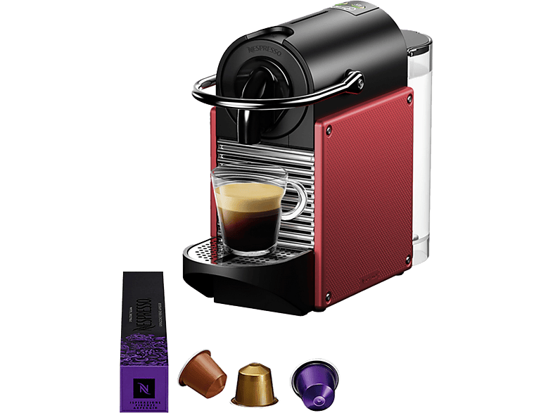 Cafetera de cápsulas  Nespresso® Krups INISSIA XN1001, 1260 W, 19 Bar, 0.7  L, Calentamiento en 25 s, Apagado automático, Blanco