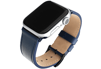 FIXED Armband Leder für Apple Watch 42/44/45mm, Blau