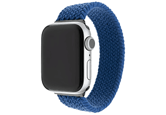 FIXED Nylonarmband für Apple Watch 38/40/41 mm, Größe L, Blau