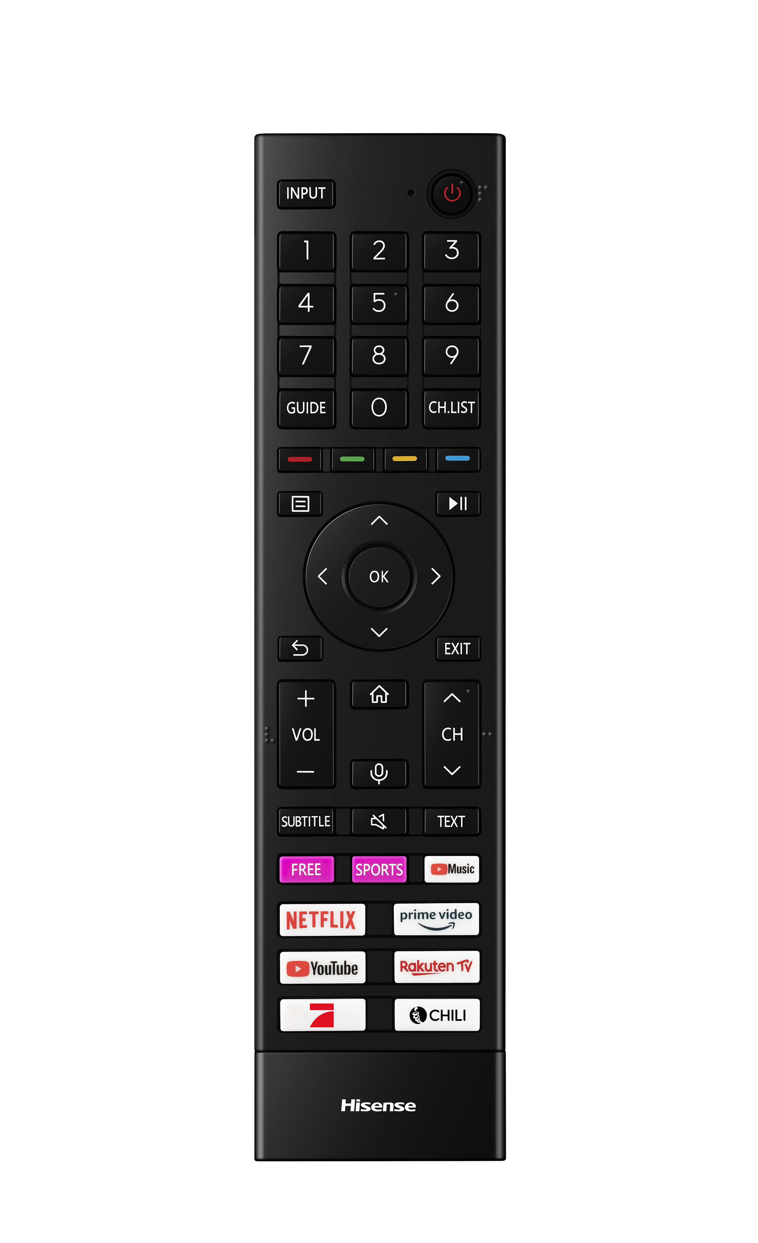 cm, VIDAA 55A6CG SMART LED 4K, TV, Zoll U5) (Flat, / TV 139 HISENSE 55 UHD