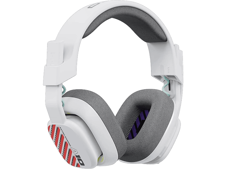 Auriculares gaming – Logitech G Astro A10, Diadema, Con cable, Para PS4/PS5, Micrófono volteable para silenciar, Control de volumen integrado, Blanco