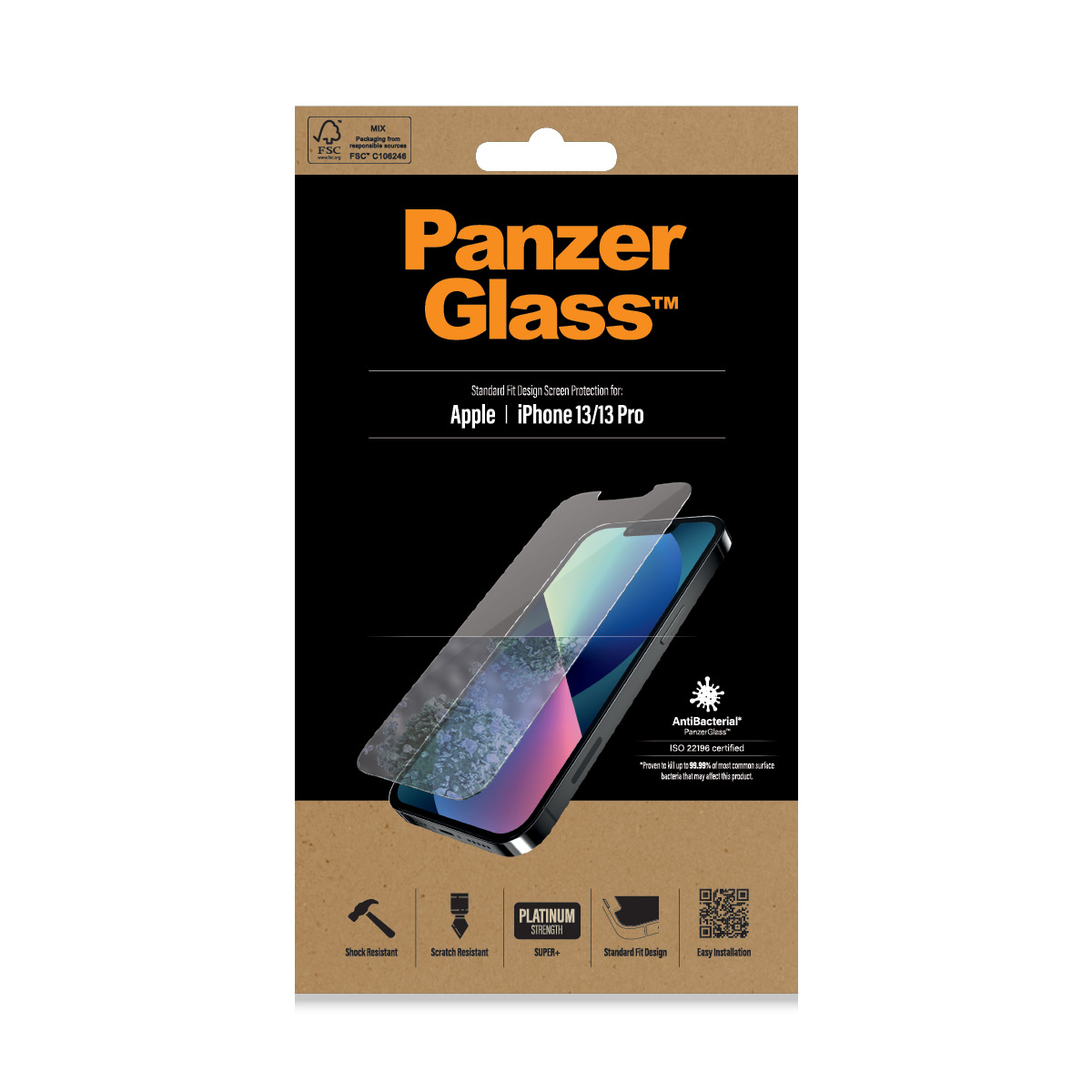 PANZERGLASS Protection d'écran iPhone 13 / 13 Pro Transparent (PZ-2742)