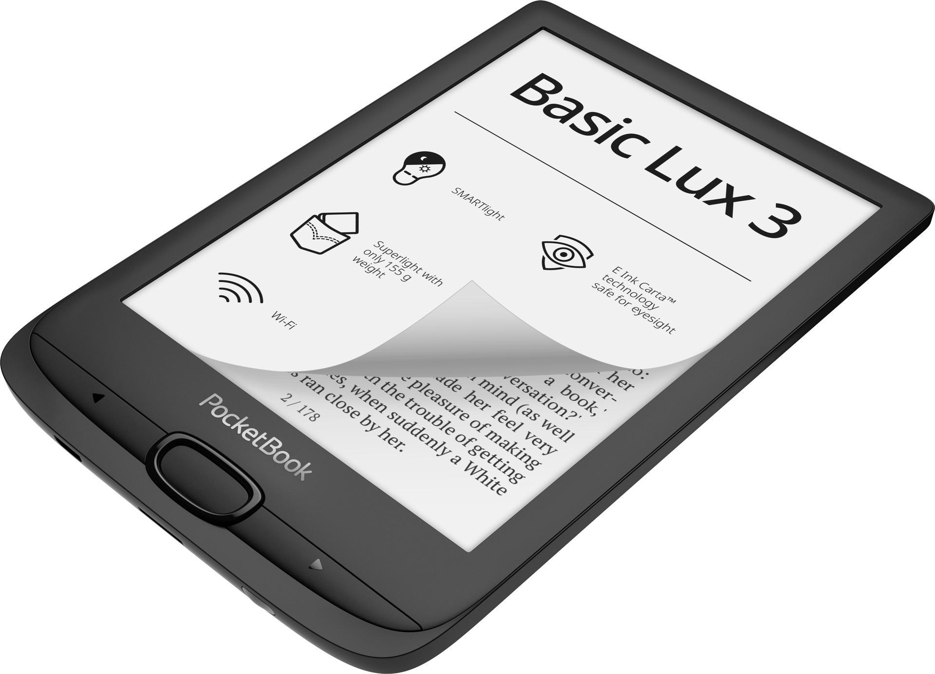 eReader Lux InkBlack 8 GB Basic InkBlack POCKETBOOK 3