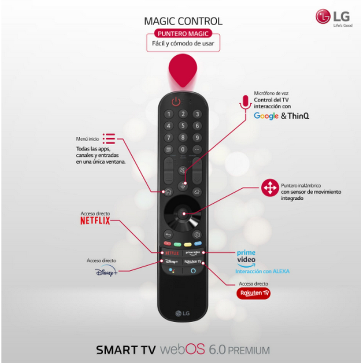 TV LED 50" - LG 50NANO756PA.AEU, UHD 4K, Quad Core, NanoCell, Smart TV, HDR 10 Pro, Asistentes de voz, Negro