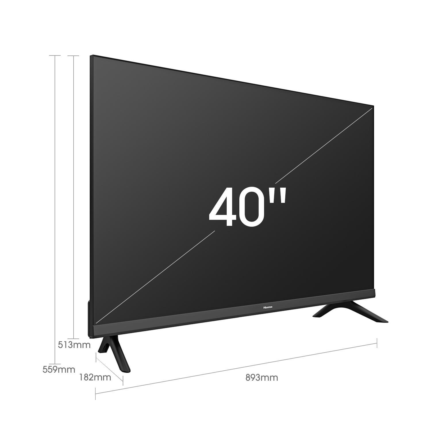 HISENSE SMART Full-HD, Zoll 101 VIDAA U4) A TV 40 TV, 40 4BG cm, (Flat, / LED
