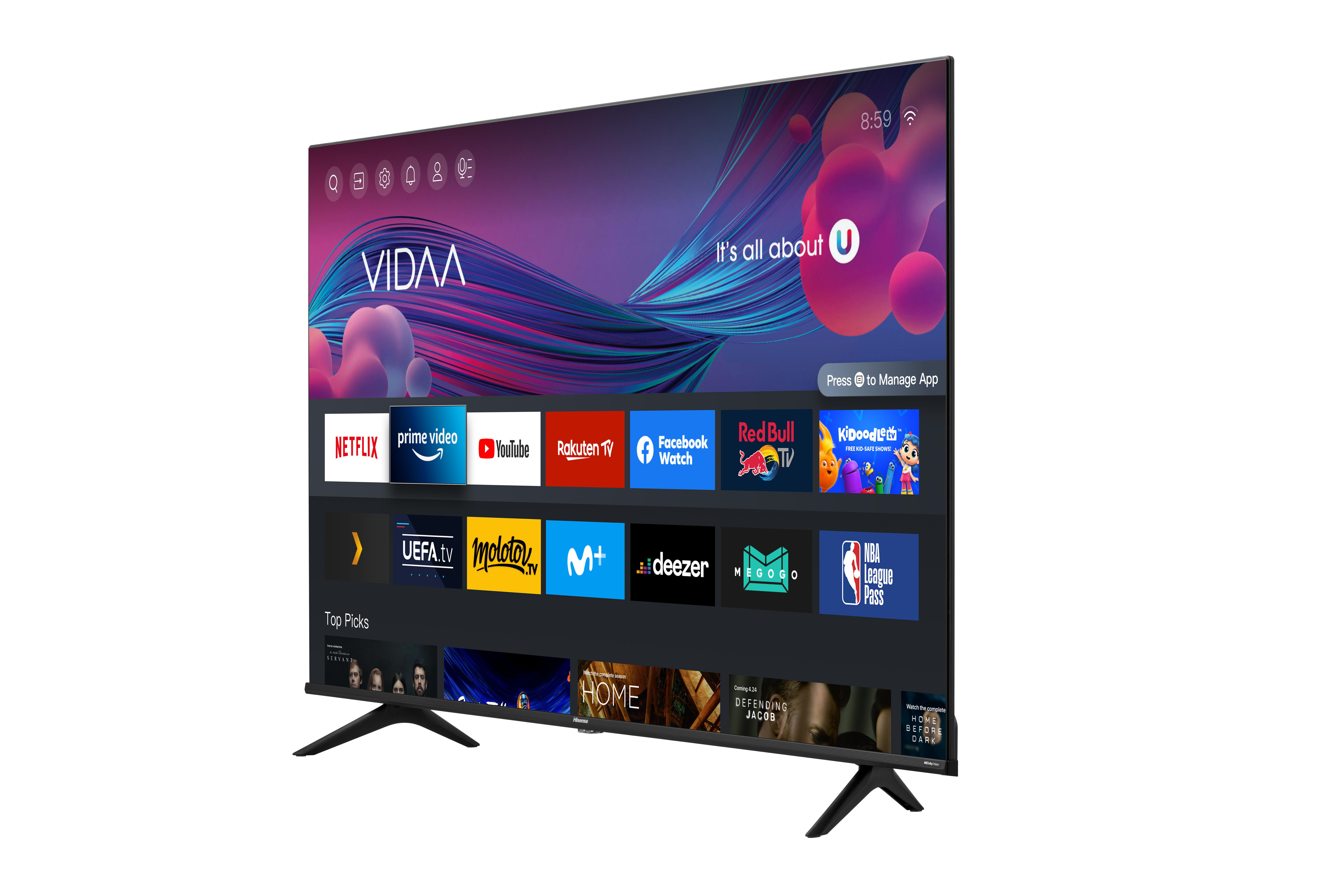 HISENSE 75A6BG LED TV (Flat, 75 Zoll / 190,5 cm, UHD 4K, SMART TV, VIDAA U5)