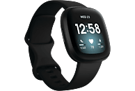 Smartwatch - Fitbit Versa 3, 6 meses incluidos de suscripción a Fitbit Premium, GPS, Autonomía 6 días, Negro