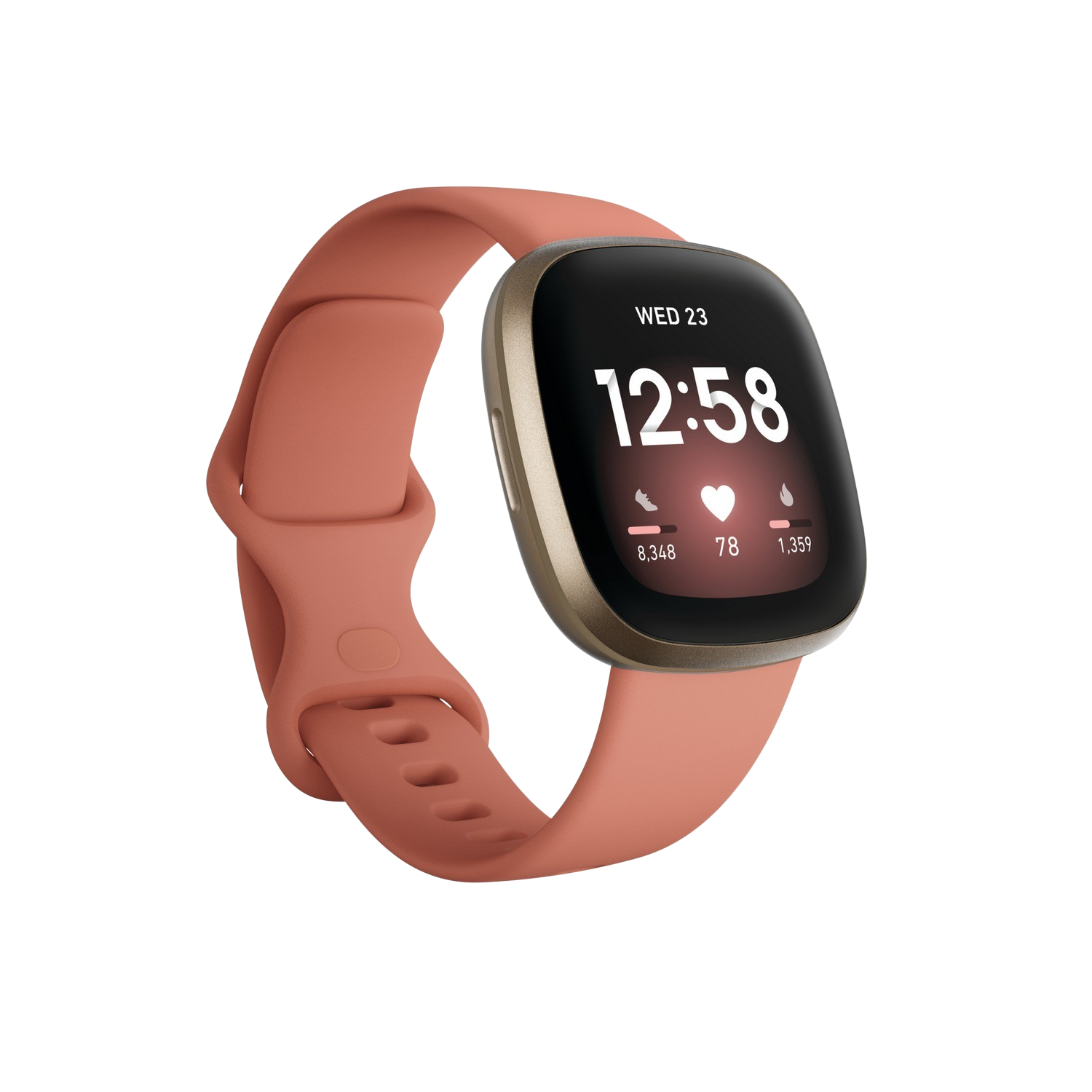 Smartwatch - Fitbit Versa 3, 6 meses incluidos de suscripción a Fitbit Premium, GPS, Autonomía 6 días, Rosa