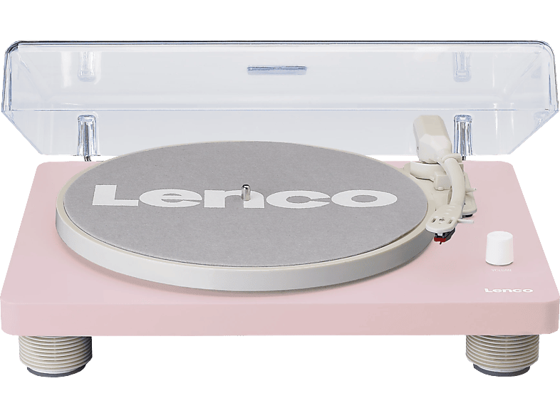 LENCO LS-50PK Plattenspieler mit Lautsprechern kaufen online integrierten MediaMarkt | | USB-Recording, Rosa