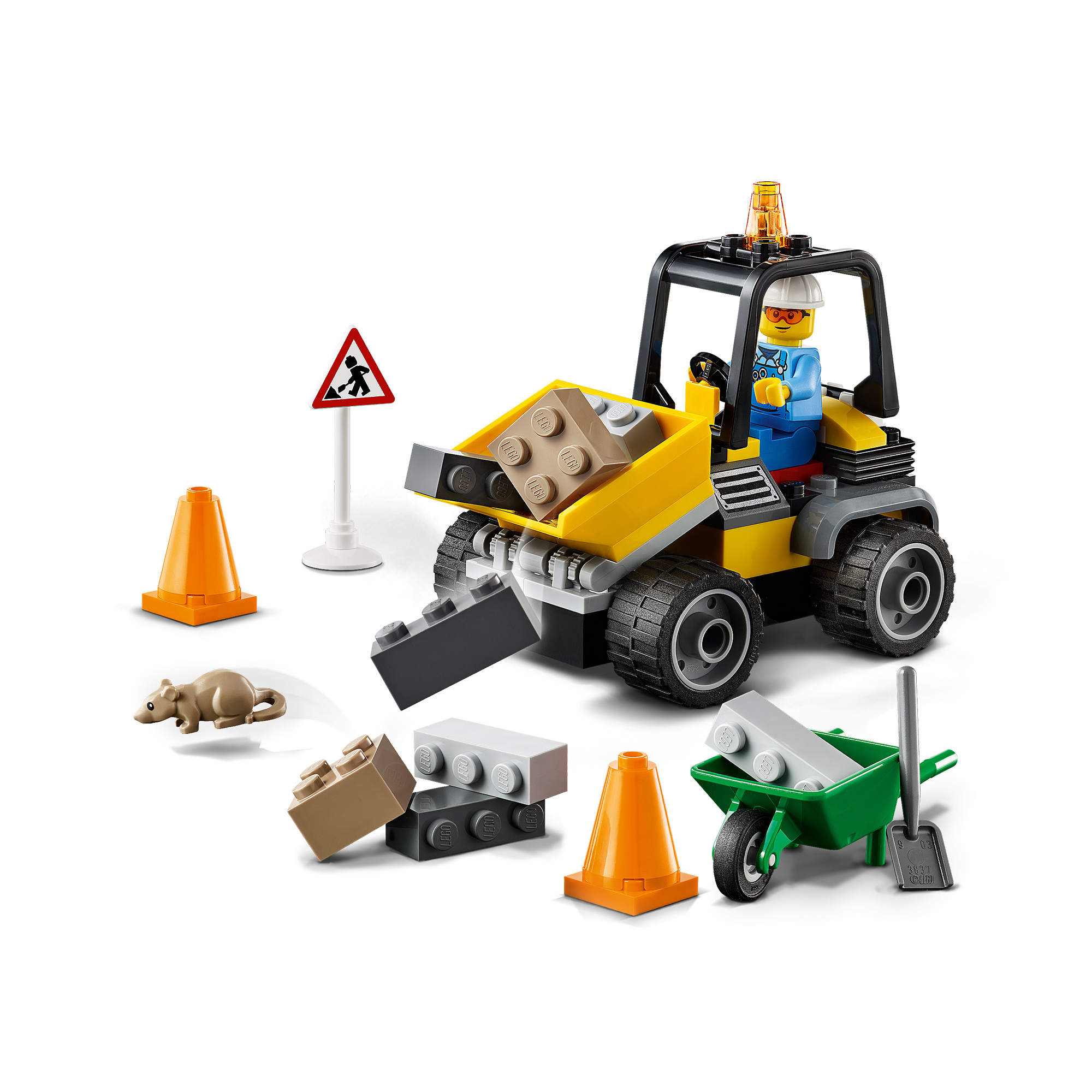 LEGO City 60284 Baustellen-LKW Bausatz, Mehrfarbig