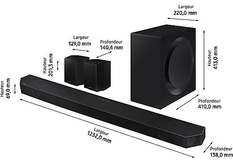 SAMSUNG Cinematic Q-series Soundbar - Home Cinema Systeem (HW-Q990B)