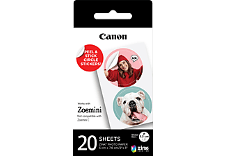 CANON Zoemini Zink Sticker fotopapier 20 vel