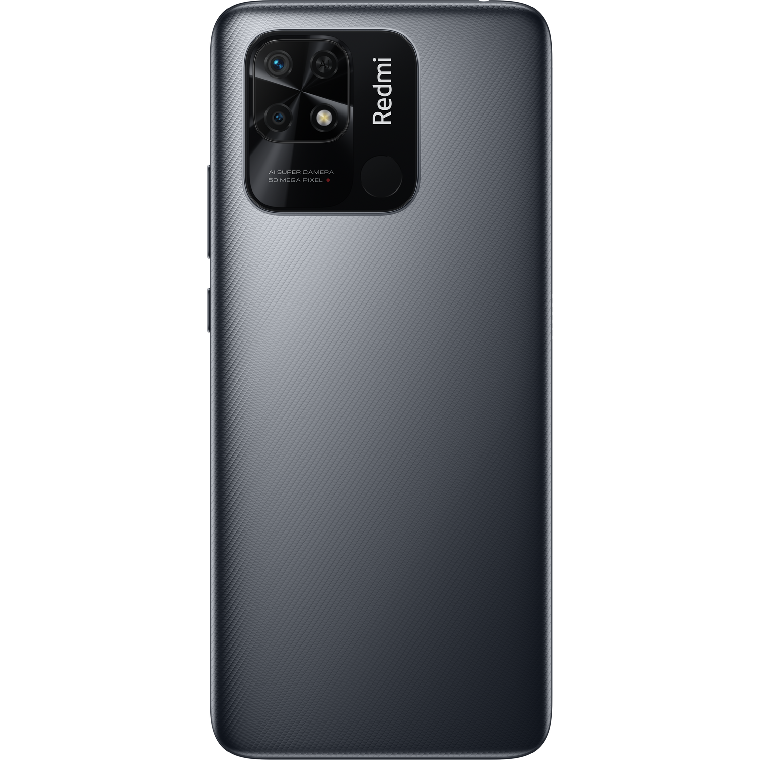 La parte trasera de un teléfono negro con cuatro cámaras.