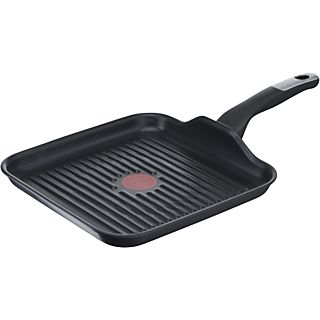 Sartén - Tefal G25540 Grill Jordi Cruz, Diámetro 26 cm, Antiadherente, Revestimiento Titanium Antirayaduras, Tecnología Thermo-Signal, Negro