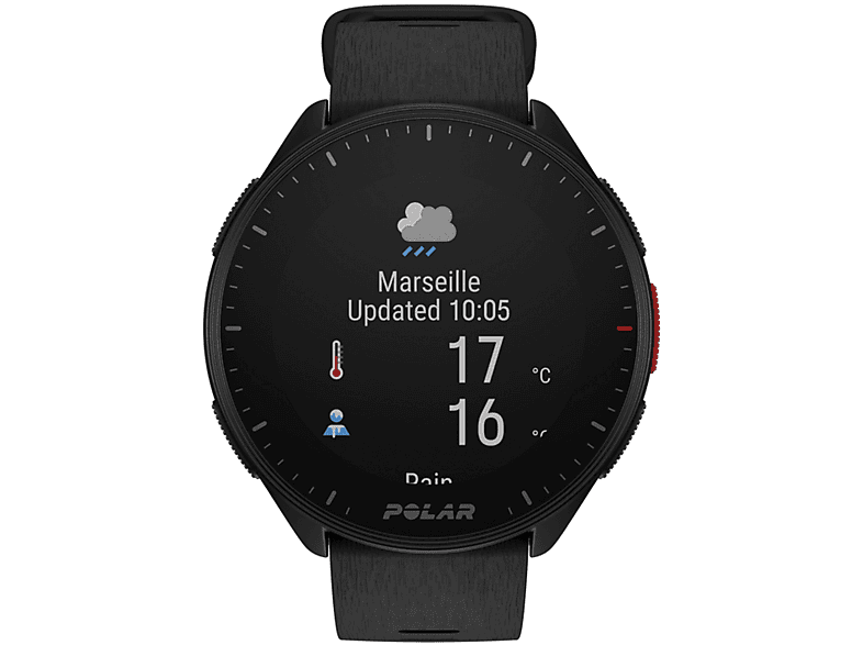 Reloj deportivo | Polar Pacer, Negro, 21 cm, 1.2