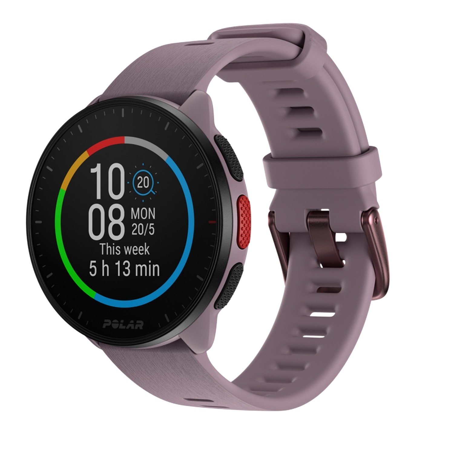 Reloj Deportivo Polar pacer lila 21 cm 1.2 gps glonass galileo qzss. wr50m bluetooth running procesador alta velocidad ligero pantalla brillante programas entrenamiento y recuperación