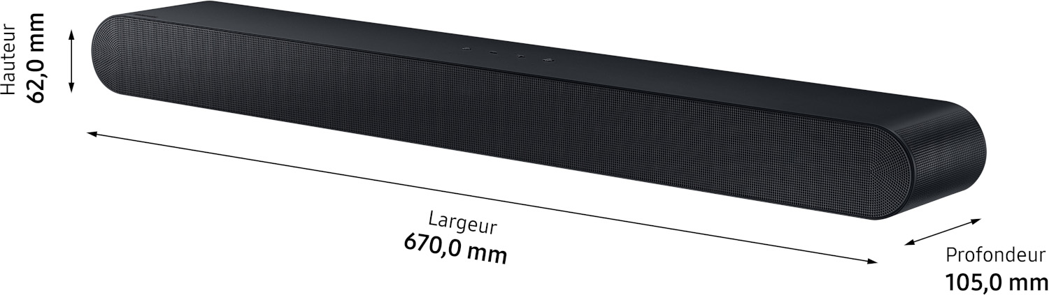 SAMSUNG Compact All-in-one S-series Soundbar (HW-S60B)