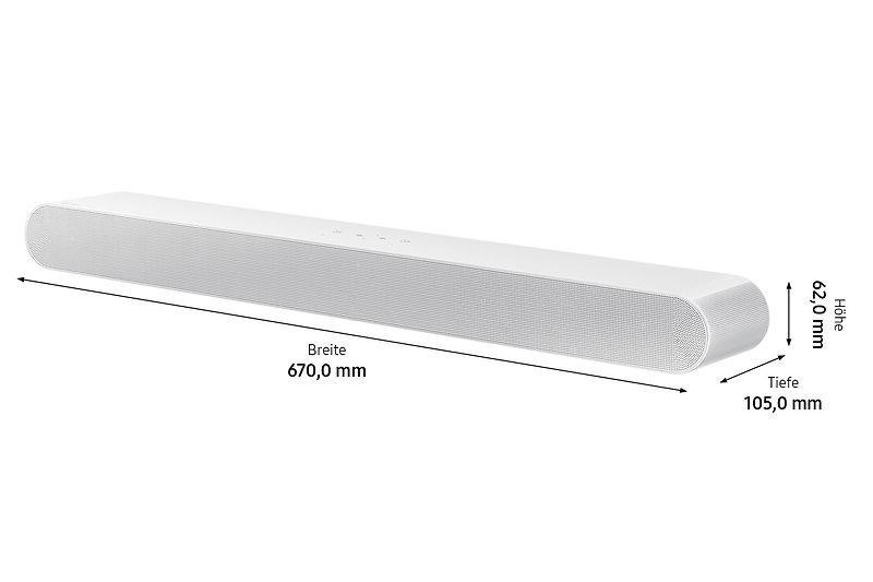 SAMSUNG HW-S67B/ZG, Soundbar, Weiß