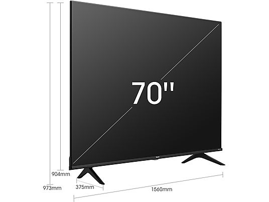HISENSE 70A6BG LED TV (Flat, 70 Zoll / 177,8 cm, UHD 4K, SMART TV, VIDAA U5)