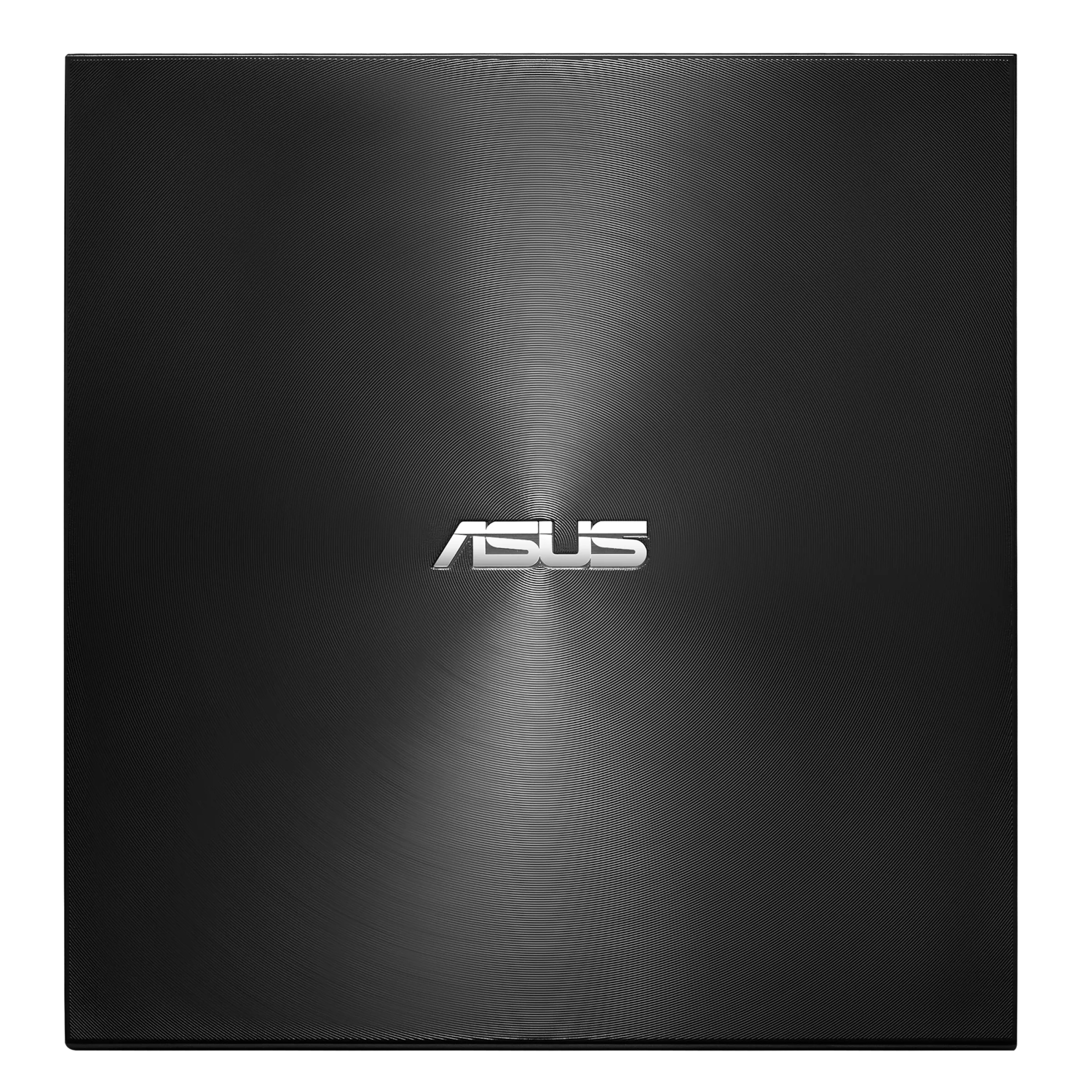 Fekete ASUS laptop felülnézete texturált felülettel és az ASUS logóval.