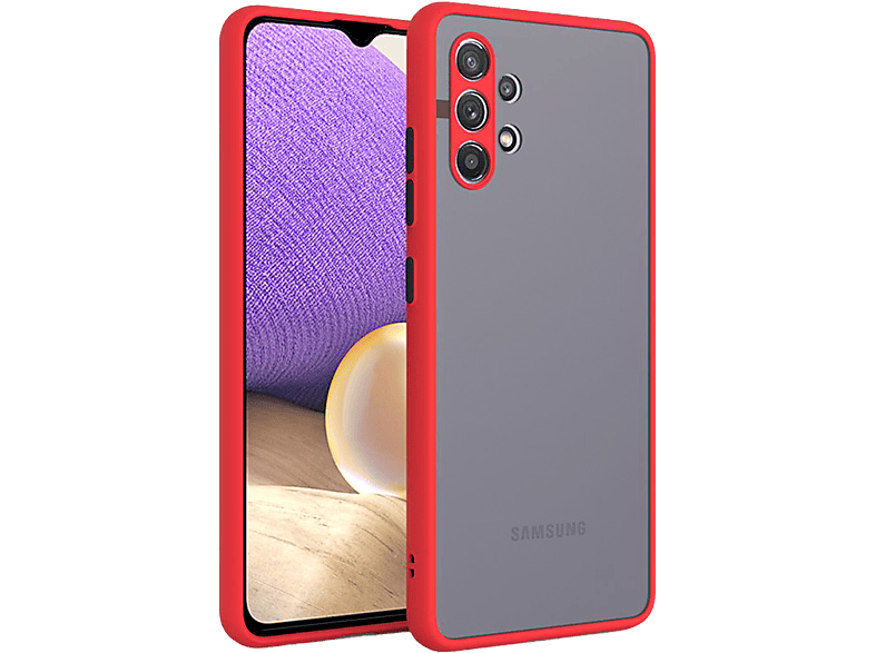 CASE AND PRO Redmi Note 11 Pro 4G/5G műanyag tok, piros-fekete (MATT-N11P-5G-RBK)