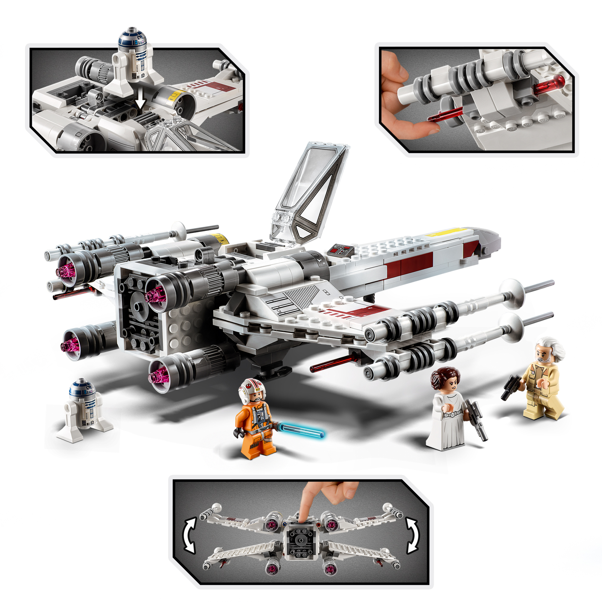 LEGO 75301 Luke Skywalkers X-Wing Fighter™ Bausatz, Mehrfarbig