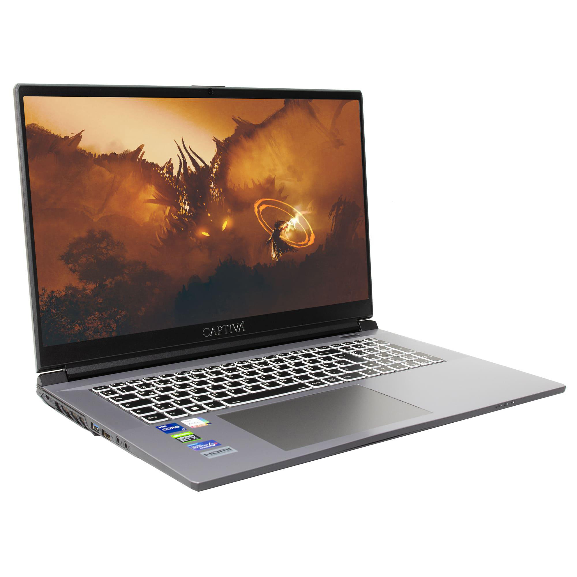 Kein TB i7 Betriebssystem Zoll Gaming I68-206, GB SSD, 32 CAPTIVA Gaming Notebook, 3060, Display, Mehrfarbig Core™ GeForce RAM, Intel® Advanced RTX™ 1 mit NVIDIA, Prozessor, 17,3