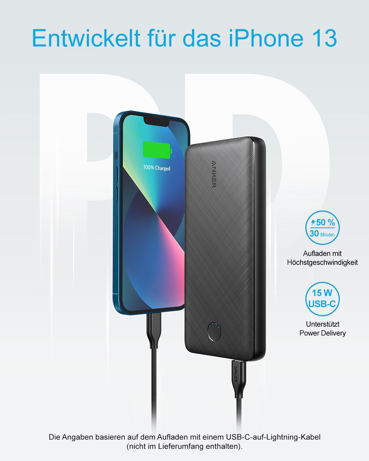 ANKER Powercore III Power Bank 20000 mAh Schwarz