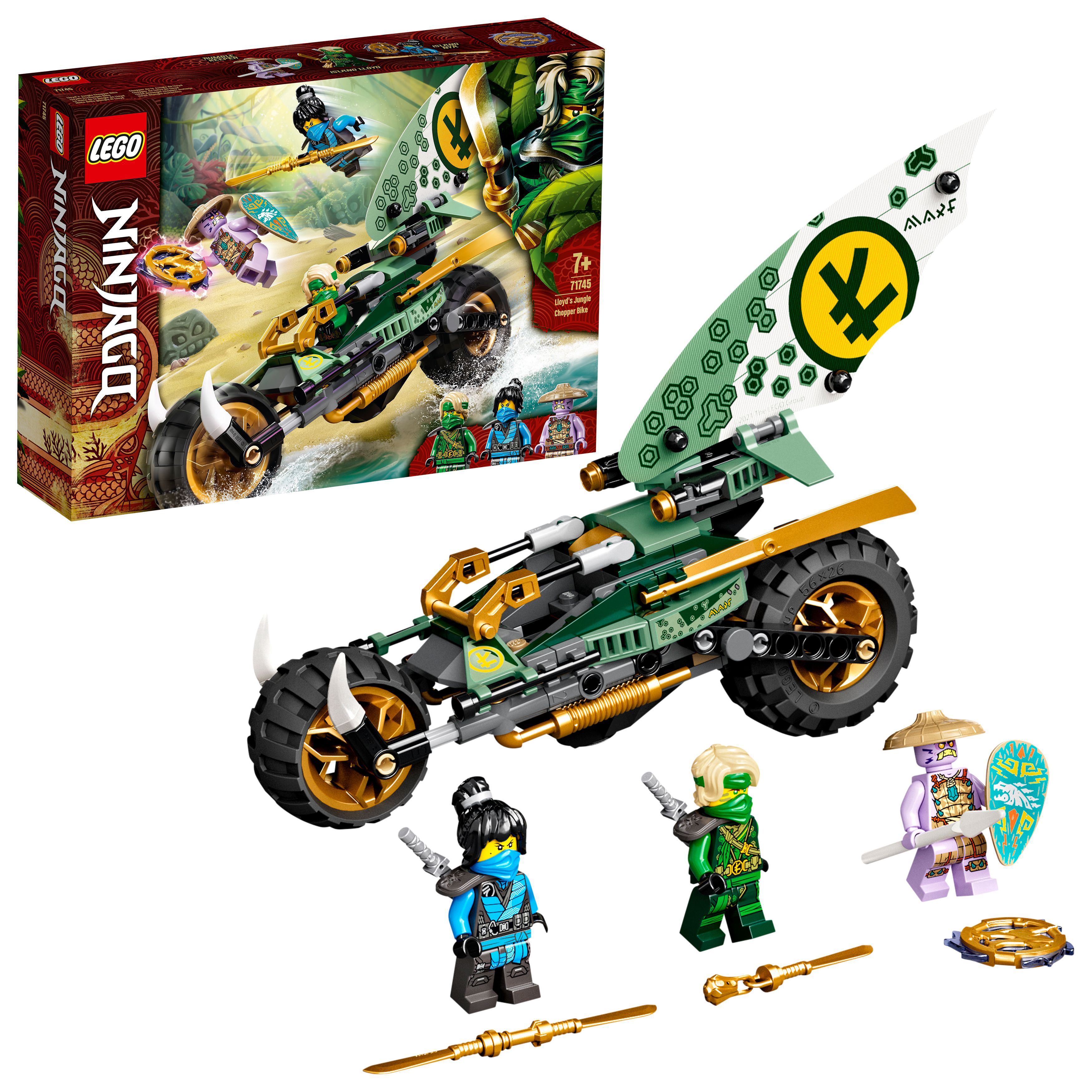 LEGO 71745 Lloyds Dschungel-Bike Bausatz, Mehrfarbig
