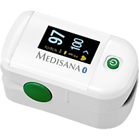Pulsioxímetro - Medisana PM 100, Detector Pulso/ SpO2, Conexión Bluetooth, Aplicación VitaDock+, Blanco