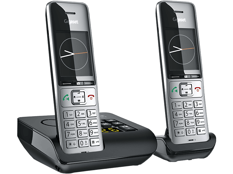 GIGASET COMFORT 500A Duo - Schnurlostelefon (Schwarz/Silber)