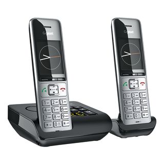 GIGASET COMFORT 500A Duo - Téléphone sans fil (Noir/Argent)