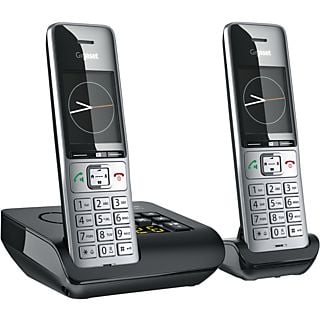 GIGASET COMFORT 500A Duo - Téléphone sans fil (Noir/Argent)