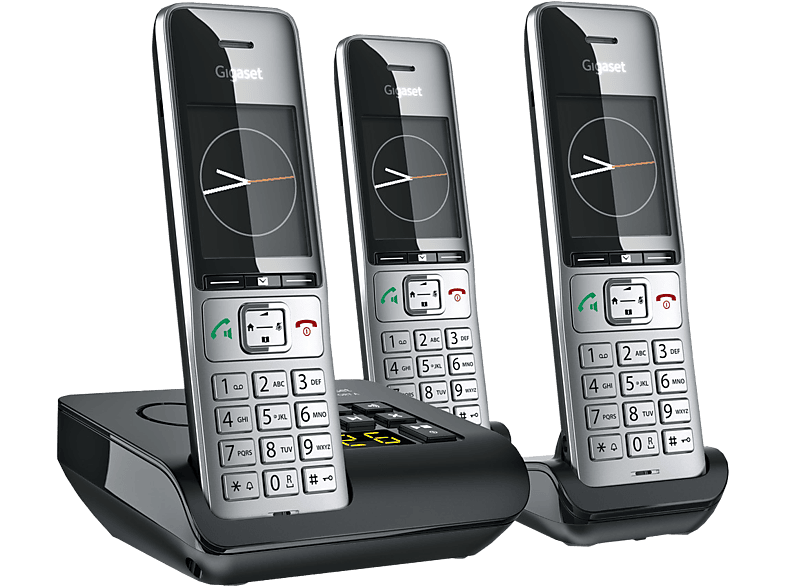 GIGASET COMFORT 500A Trio - Schnurlostelefon (Schwarz/Silber)