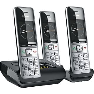 GIGASET COMFORT 500A Trio - Téléphone sans fil (Noir/Argent)