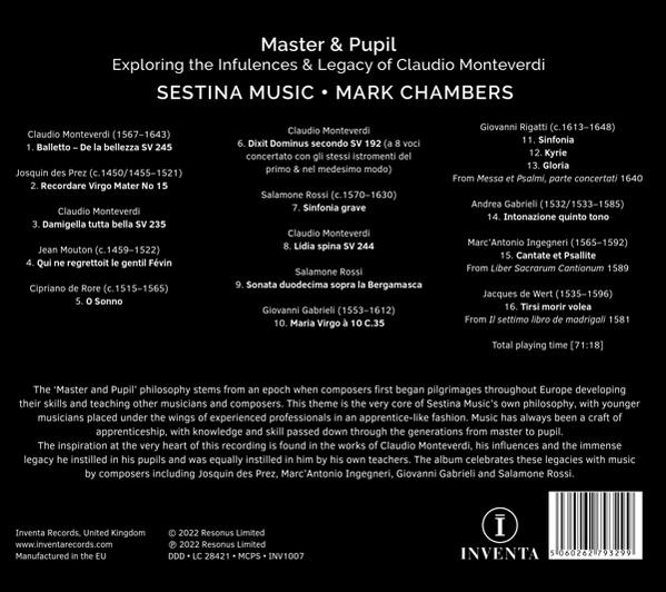 Mark/sestina Music Chambers - Master And Pupil  - (CD)