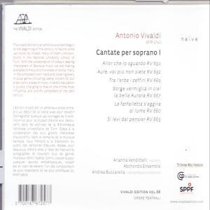 Arianna Vendittelli, Abchordis Ensemble - VIVALDI: Cantate per Soprano I  - (CD)
